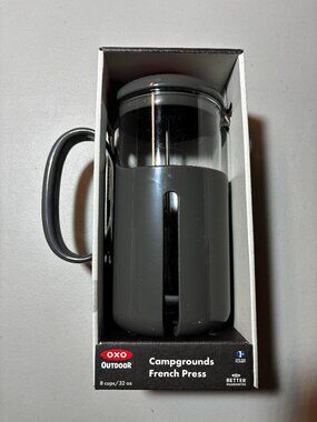 OXO Campgrounds Coffee Maker Outdoor Travel Shatterproof French Press 32oz
